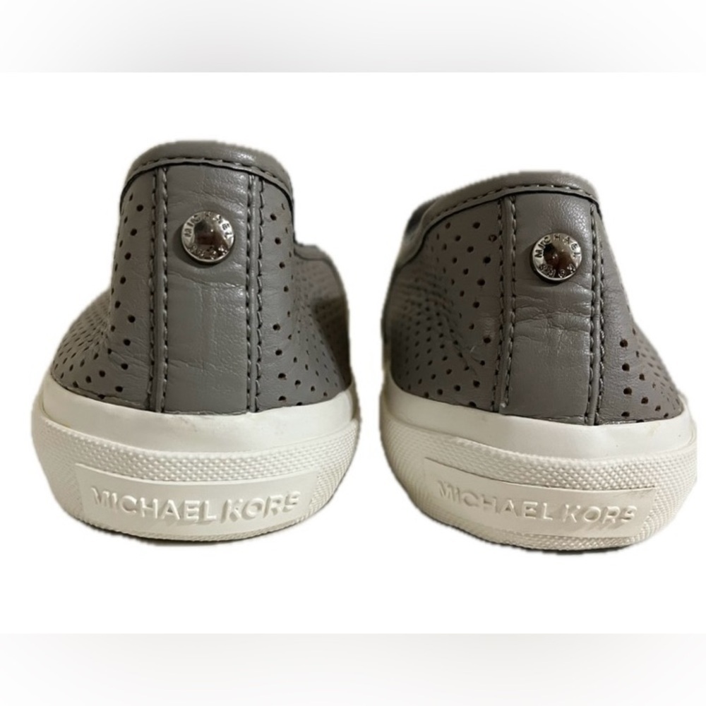 Michael Kors ‘Keaton’ Slip On Gray Leather Size 7.5M - Picture 11 of 13